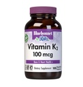 Bluebonnet Nutrition Vitamina K2 Suplemento 100 mcg Daily Vit K2 MK7 Heart Health & Bone Vitamins for Women &amp; Men* - Vegan, non-GMO, Dairy-Free, Gluten-Free Vit K - 100 Vegetable Capsules