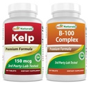 Kelp Suplemento 150 Mcg &amp; B-100 Complejo