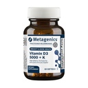 Metagenics Vitamin D3 + K - for Artery Health, Immune Support, Bone & Heart Health* - Vitamina D con MK-7 (Vitamin K2) - Non-GMO - Gluten-Free - 60 Softgels - 5,000 IU