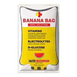 Bolso de plátano Solución Oral Packets – Salted Watermelon 15pk TENIDO A Refreshing Blend of Electrolytes, Vitamin C, and B-Complex for Hydration and Energy. Conveniente, fácil de usar y perfecto para el uso diario.