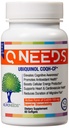 QNeeds® coqh-cf Ubiquinol 100 mg COQ10 Entrega mejorada clínicamente probada para la absorción máxima, apoyo mitocondrial mejorado, antioxidante para la salud cardíaca, 60 conde Softgels