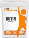 BulkSupplements.com Rutin Powder - from Saphora Japonica, Rutin Supplement, Rutin 500mg - Antioxidants Supplement, Circulation Support - Pure & Natural, 500mg per Serving, 1kg (2.2 lbs)