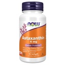 AHORA Suplementos, Astaxanthin 4 mg derivado de Haematococcus Pluvialis Microalgae no GMO y ha producido naturalmente Lutein, Canthaxanthin y Beta-Carotene, 90 Softgels