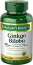 Bounty Ginkgo Biloba, apoya la función cerebral saludable, suplemento herbal, 60 Mg, 200 cápsulas
