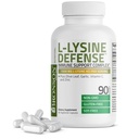 Bronson L-Lysine Defense Immune Support Complex 1500 MG L-Lysine Plus Olive Leaf, Ajo, Vitamina C y Zinc - Non-GMO, 90 Vegetarian Capsules