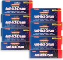Natureplex Maximum Relief Medicated Anti-Itch Cream 1.5oz (6 Pack) – Fast Relief for Rashes, Bites, Sunburn, Cuts, Burns, Poison Ivy & More – Cooling Menthol & Pramoxine – Made in USA
