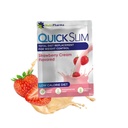 Quick Slim High Protein Weight Loss Shakes for Women &amp; Men, Full Meal Replacement Powder, Low Carb Diet Shakes, Intermittent Fasting, Keto, Gluten Free (1 porción, Strawberry cream)