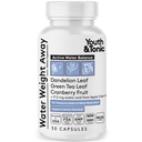 Juvenil &amp; Tonic Water Weight Away – Herbal Diuretic Pills for Water Retention, Swelling " Belly Bloating Support – Apoya Fluid Balance con Potasio " Vitamina B6 – 30 cápsulas para hombres y mujeres