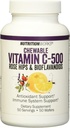 NutritionWorks Vitamin C Chewable, Supports Immune System, Potent Antioxidants, 50 Servings