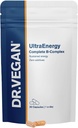 DR.VEGAN UltraEnergy | High Strength B Vitamin Complex, 30 Vegan-Friendly Capsules | Includes Vitamin B12 (100ug), Choline (50mg), Biotin (50ug) and Folate (200ug) | One-A-Day