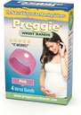 Preggie Anti-Nausea Wristbands – Morning Sickness Relief – Clinically Tested Nausea Relief Aid - Pregnancy Nausea Relief – Acupressure Wristband - Side Effect Free - 2 Pairs, Set of 4 Bands - Pink