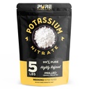 Potassium Nitrate Pellets, 99% Pure, Tree Stump Remover, Fertilizer for Plants, Grass, Indoor and Outdoor, Lawn Care, Industrial-Grade, Prilled, 5 lbs