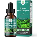 Caídas de aceite de orégano orgánico - Óleo líquido súper concentrado de orégano con carvacrol 60% para la digestión &amp; soporte de inmuno - Tintura de extracto de hierbas líquidos para la fuerza de inmuno e intestinos sanos - 30 mL
