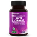 BioEmblem USDA Organic Liver Cleanse - 80% Silymarin Milk Thistle Extract for Liver Health and Liver Function with Dandelion & Artichoke Extracts - 100% Vegan, Non-GMO - Herbal Liver - 60 cápsulas