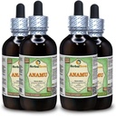 Anamu (Petiveria Alliacea) Glycerite, Dried Herb Alcohol-FREE Liquid Extract (Brand name: HerbalTerra, Proudly made in USA) 4x4 fl.oz (4x120 ml)