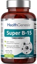 Super B-15 100 Vcaps - Niacin Calcium Choline Inositol DMG TMG - Supports Healthy Oxygen Energy Levels