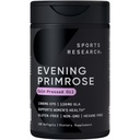 Sports Research® Evening Primrose Oil 1300mg, 120 Capsules - 10% GLA, Frío-Presed, Gluten &amp; Soy Free