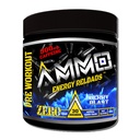 AMMO ® Energy Reloads™ Pre Workout Powder - 300mg Caffeine Zero Sugar Vital Aminos and Electrolytes No Artificial Flavors or Colors (Berry Blast)