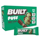 Bar, Puff Protein Bares, Mint Chip Puff, 17g Protein Snacks, On-The-Go Bars, Sólo 140 Calories, 6g Azúcar, Collagen, Gluten Free, 12 Conde