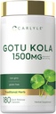 Carlyle Gotu Kola Capsules 1500mg  180 Count ← Non-GMO, Gluten Free ← Tradicional Herb Extract