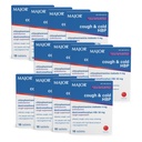 MAJOR Cough and Cold HBP Tablets - Antihistamine and Cough Suppressant for People with High Blood Pressure - Dextromethorphan HBr, Chlorpheniramine Maleate - 16 Count (12 Pack)